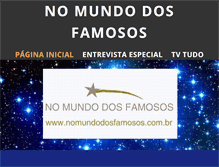 Tablet Screenshot of nomundodosfamosos.com.br